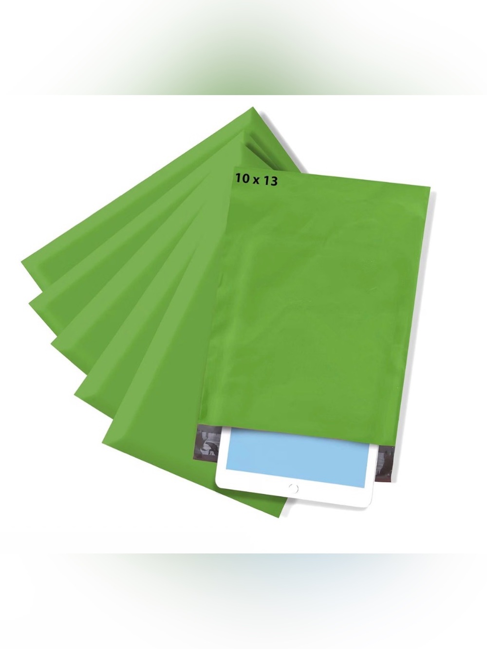 100pc Medium Poly Mailers 10x13 Solid avocado Green Shipping Bags